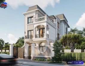 Công trình thi công mẫu nhà phố tân cổ điển tuyệt đẹp - Chị Kiều Loan Đồng Nai Công trình thi công mẫu nhà phố tân cổ điển tuyệt đẹp - Chị Kiều Loan Đồng Nai