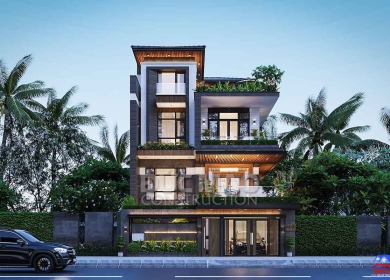 Biệt Thự Hiện Đại 3 Tầng : Tận Hưởng Cuộc Sống Với Hồ Bơi Trong Nhà