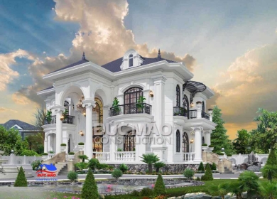 Vẻ Đẹp Hoa Mỹ Của Mẫu Biệt Thự Cổ Điển 2 Tầng Mái Nhật Diện Tích 200m2 Tại Nha Trang