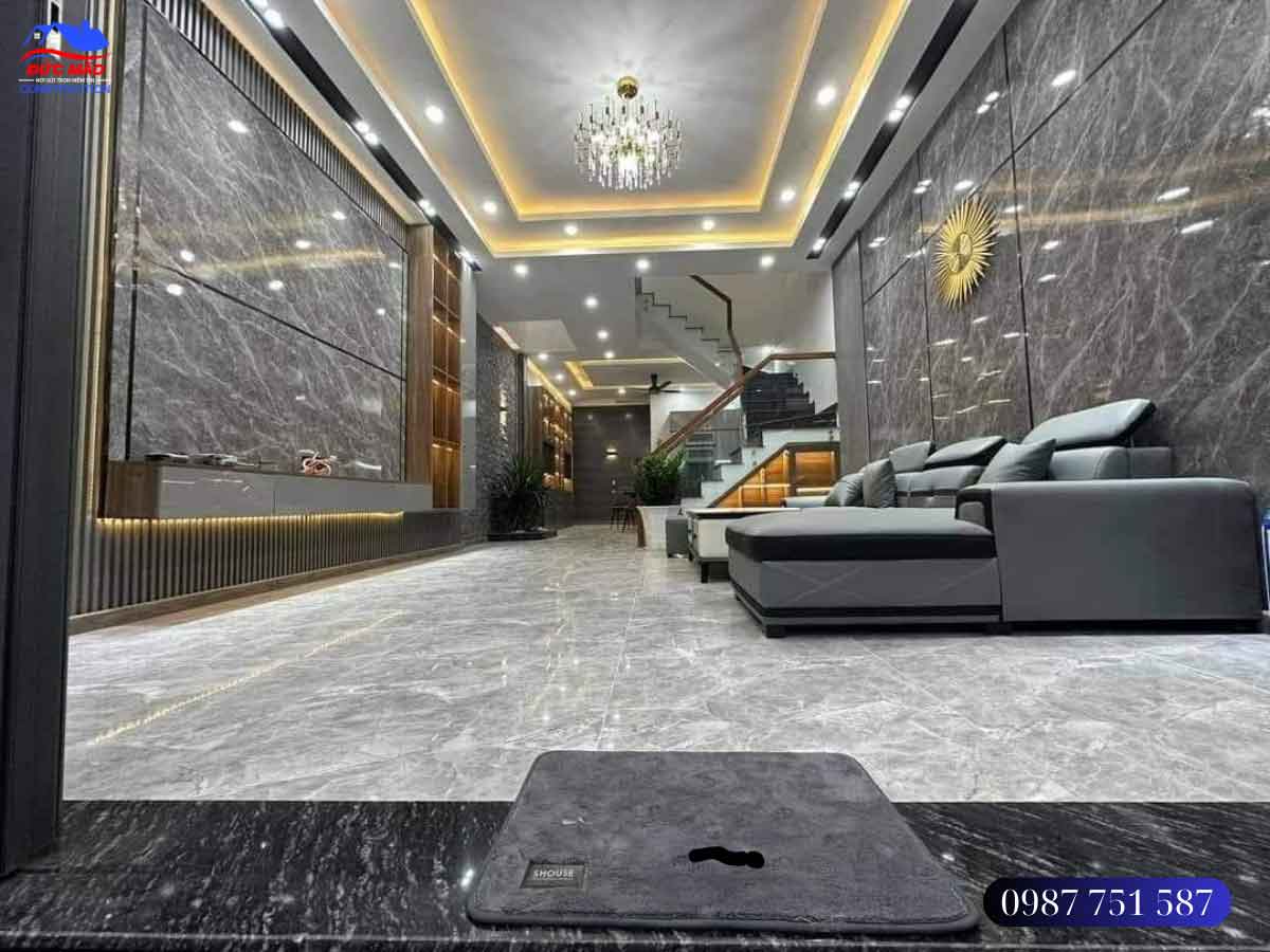 Bàn giao công trình nhà 2 tầng đẹp lung linh gia đình Anh Mỹ ngụ tại Bình Chánh