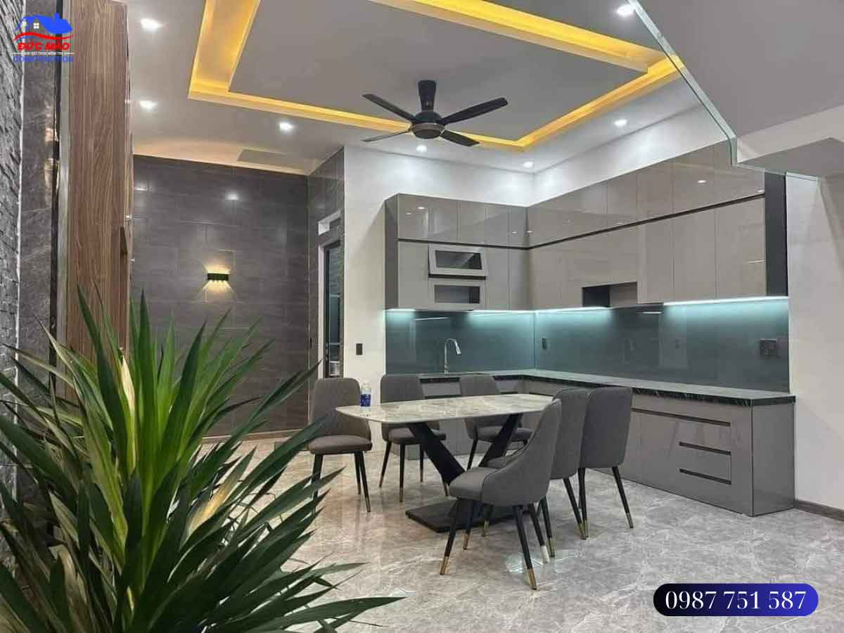 Bàn giao công trình nhà 2 tầng đẹp lung linh gia đình Anh Mỹ ngụ tại Bình Chánh