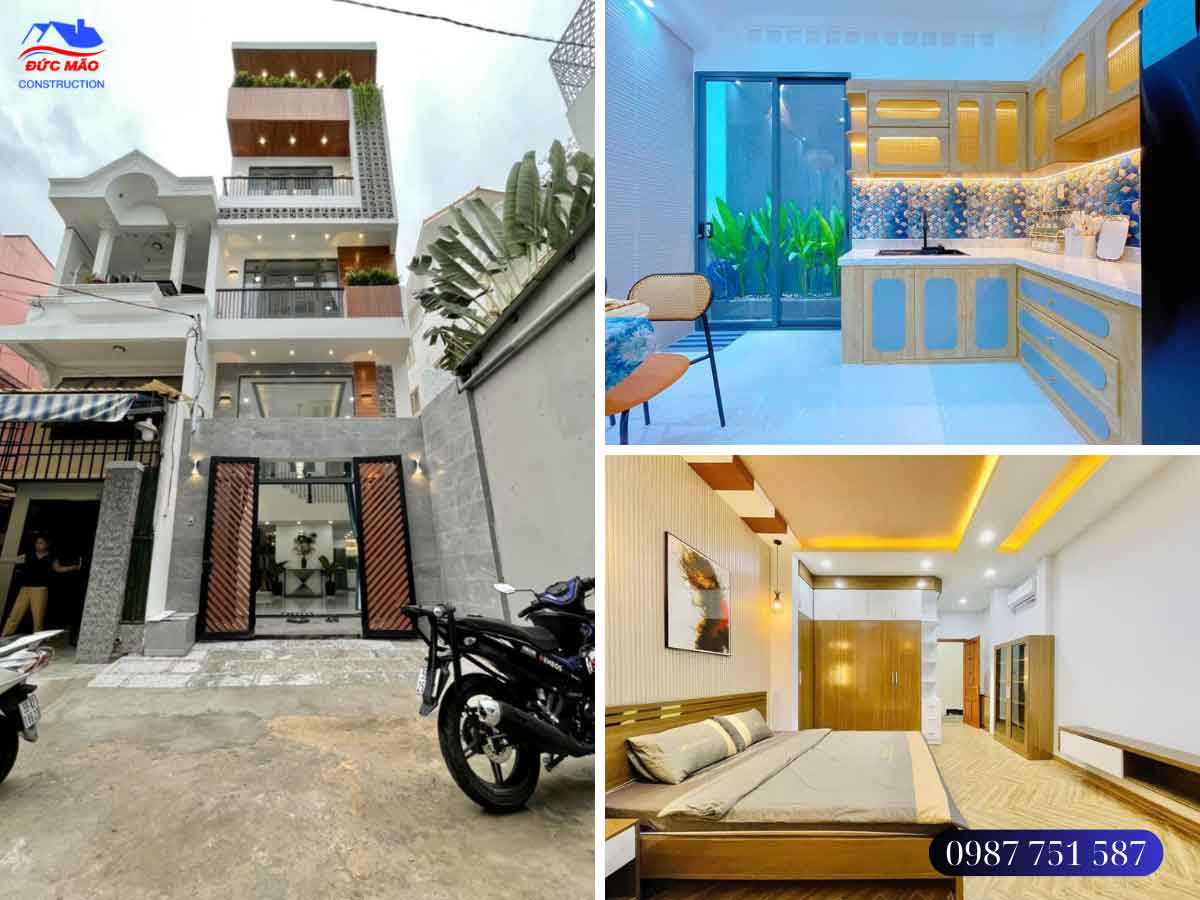 Thiết kế, thi công nhà phố hiện đại, sang trọng anh Tèo Quận 11, TPHCM