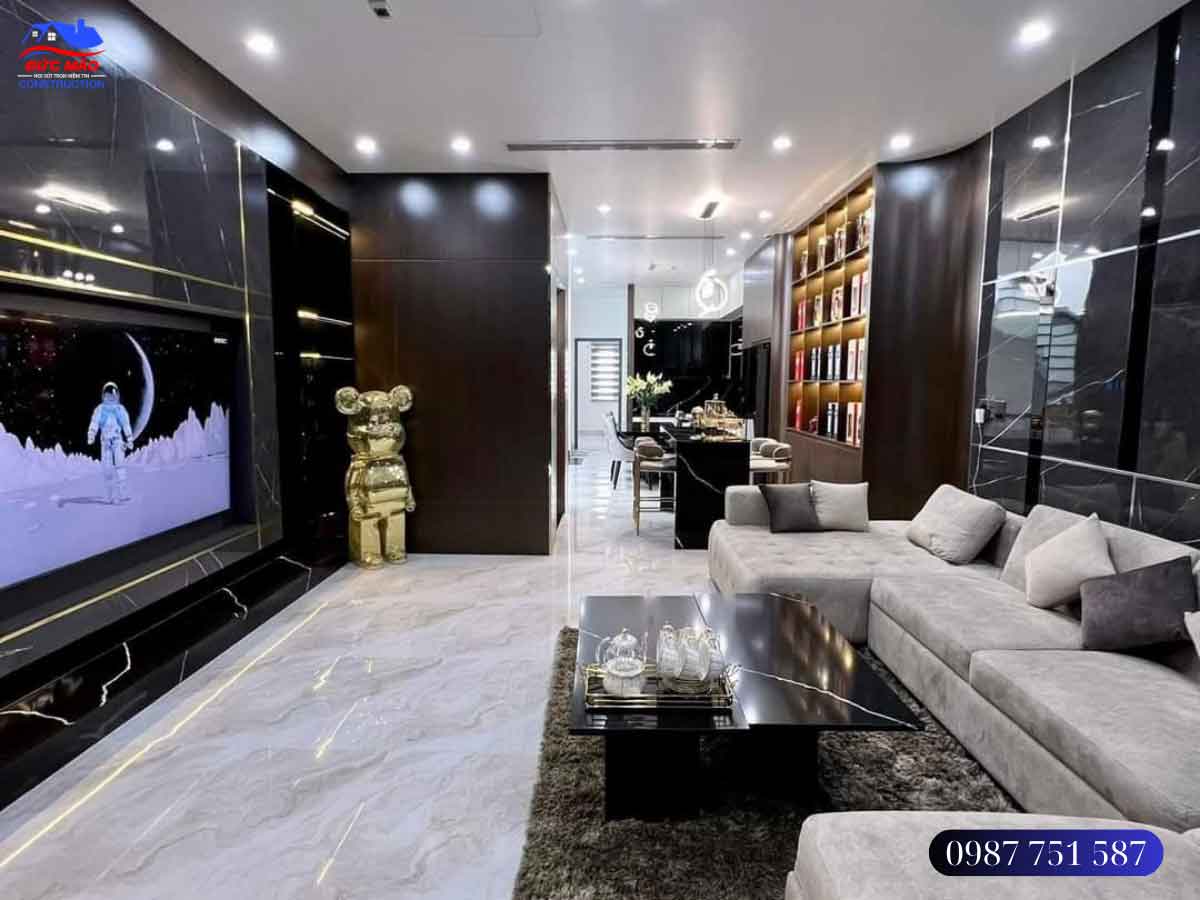 Thi công nhà phố hiện đại 7x21m cho gia đình anh Đạt - Quận Tân Phú, TPHCM
