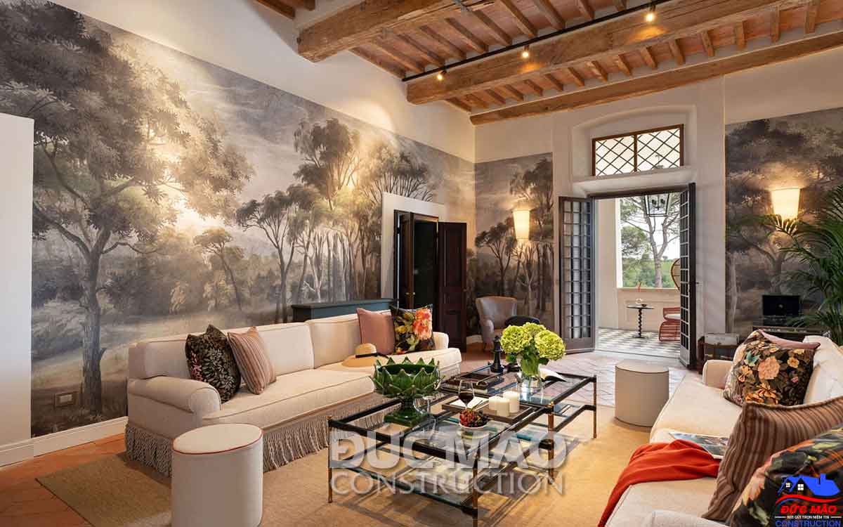 Phòng khách biệt thự quận 4