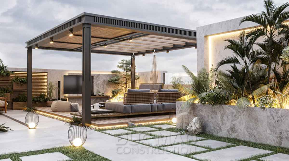 Tận Hưởng Cuộc Sống Xanh Với Mẫu Nhà Biệt Thự Hiện Đại 2 Tầng Có Sân Thượng Tại Kiên Giang